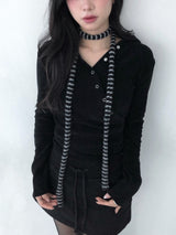 Stripe slim muffler