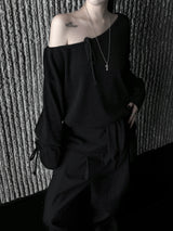 chic loose belted strap knit (3color)