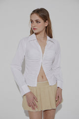 CHINO PLEATS SKIRT