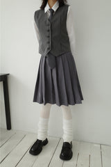 Eve Pintuck Vest (2color)