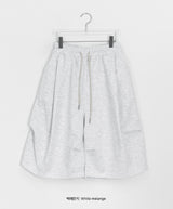 [unisex] Mesa Basic Pintuck Wide Bermuda Shorts