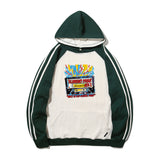 EL Vol.01 Raglan Line Hoodie T-Shirt 4Color