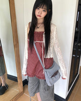 ラクリミ ネット ボレロ カーディガン