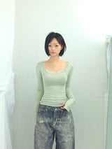 Soft-Fit Lace Edge Top