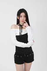 レースミニスターTシャツ_ブラック