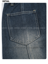pocket midi denim skirt