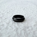 Obsidian Pattern Ring