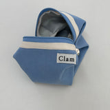 Clam ラウンドポーチ _ レイジーブルー