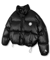 Symbol Logo Short Puffer Padding Jacket_Black