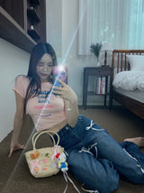 Baby Lotion Pink Short Sleeve Round Tee