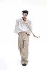 Satin Glitter Boxy Shirt