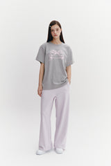 Ribbon Boxy T Gray