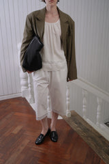 Trim lace pants_ivory