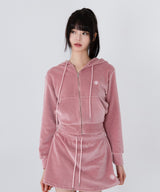 VELOUR TRAINING HOOD ZIPUP [4color]