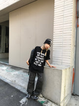 オーバーサイズフィットピープルレターリングTシャツ