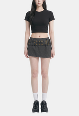 Kaia Stud Belt Skort