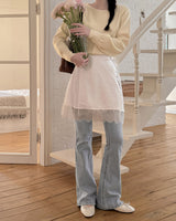 Denmo Wrap Layered Skirt