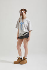 BEADS RIBBON T-SHIRT