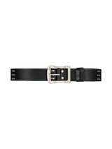 3X3 ANTIQUE LEATHER BELT BLACK