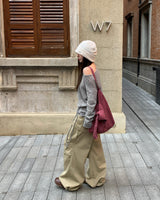[ORIGINAL] Dori Cargo Pintuck Cotton Pants
