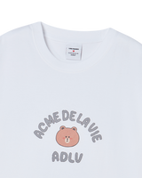 26SS BEAR DOLL HUG BROWN LINE FRIENDS SHORT SLEEVE T-SHIRT