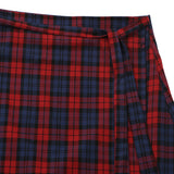 タータンチェックラップスカート RED