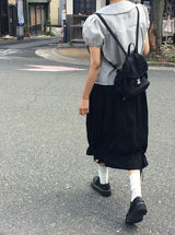 Iseo Strap Flare Banding Long Skirt