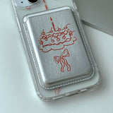 RedSilver - パーティーケーキ Magsafe フォーンケース カードポケット セット