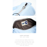 2WAY BELTED STRAP BARREL BAG SMALL_LIGHT WASH DENIM
