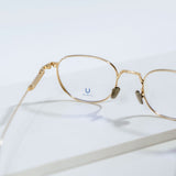 Knouun Round titanium glasses CODE. 102. B Sizzy Gold