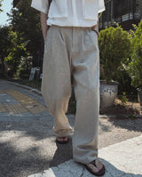 Summer Cooling Linen Half Banding Slacks