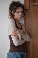 SOFT POSE TEE - BEIGE