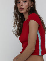 Lace Baby T-Shirts_Red