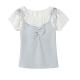 Seren Soft Contrast Layered Top