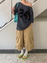 スター24 ストライプTシャツ
