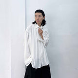 Micro-crinkle Baggy Shirt