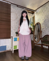 (3color) Square Ripstop Wide Jogger Pants