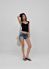 [MADE] Tata Distressed Denim Shorts