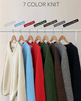 Mohair V-neck Knit