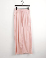 Weba Nylon Pintuck Banding Long Wide Pants