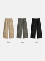 Washed Dual Pocket Pants – S, M, L (3 Colors)
