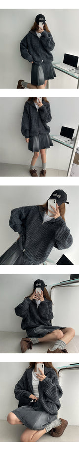 ロニーシックアバントハイネックニットジップアップ (5 colors)