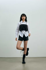 ARI RIBBON BUSTIER / BLACK