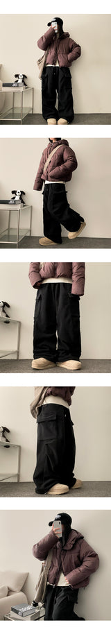 Doven Fleece Cargo String Pants