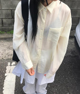 エアリーシアーシャツ