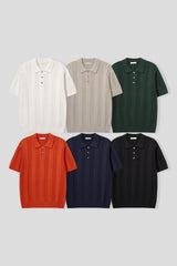 Dao placket collar knitwear