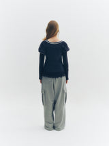 Dot Puff T-Shirt (Navy)