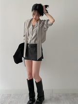 Flute Layered Skirt Pants