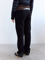 Grandma's Corduroy Pants Black