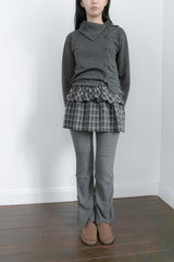 unbal highneck cardigan(2colors)